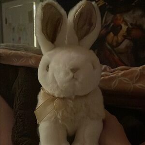 Plush White Bunny Toy